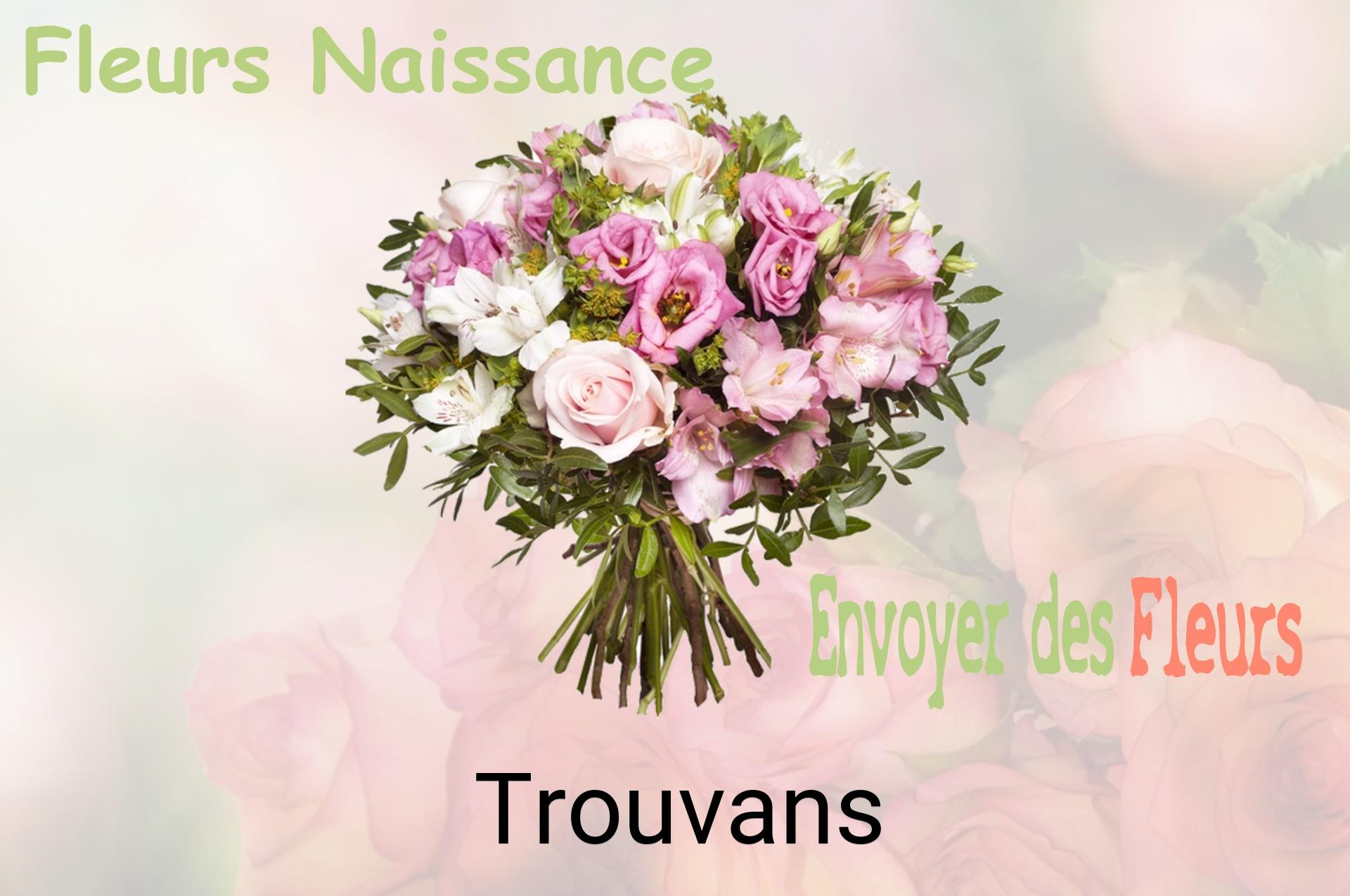 Bouquet de fleurs de naissance livré à Trouvans
